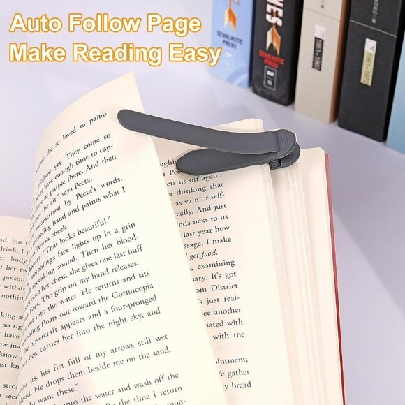 3Pcs Automatic Bookmark, Silicone Smart Book Marks Clip Reading Accessories - Picture 2 of 4